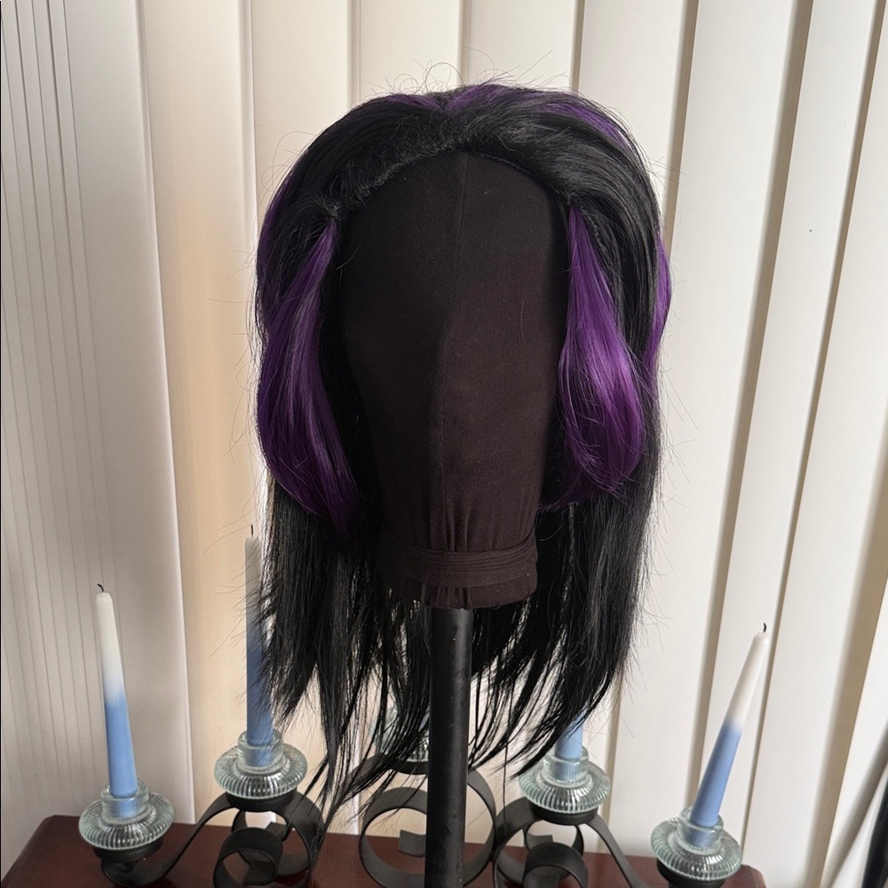 Stylish Black and Purple Women/Men Wig - Ozzy Osbourne